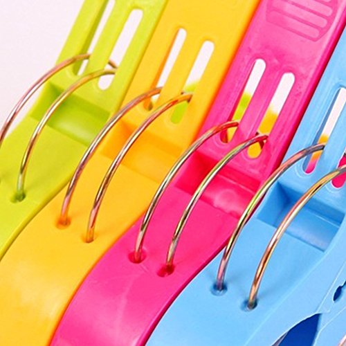 Strandtuch Clips Handtuchhalter für Strand Stuhl oder Pool Vollieger Keep Handtuch von Blowing Away 8 Packungen - 3