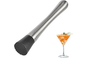 DORART HOME Mojito Cocktail Miguel, Hielo de Acero Inoxidable Cono de Limón de 20.5 cm Set Cóctel Accesorios Muddler Durable Kit Mojito Martillo Herramienta de Trituración para Barista Puré de Frutas