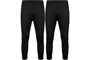 DOLCE ENVY Men's Thermal 2 Pack Long John Bottom Trouser Warm Base Layer for Winter Suitable for Daily Use High-Performance Bottom Trouser