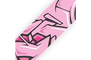 SuperDuperDecor - Graffiti Style - Bedroom Wall Border - Eco Friendly 1.3m Self Adhesive Strips - Pink