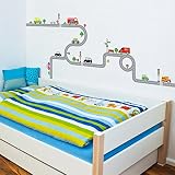 Decowall DW-1204 10 Fahrzeuge & Straßen Wandsticker Wandaufkleber Wandtattoo Kinderzimmer - 2