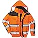 Produktbild Portwest Herren Hi Vis Klassik Bomber Jacke (L) (Orange/Schwarz)