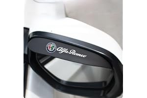 XVBFSC 2 Pezzi Copertura Antipioggia per Specchietto Retrovisore Auto per Alfa Romeo Giulia Stelvio Giulietta 159 147 156 166 GT Tonale, Parapioggia Specchietti Accessori Auto