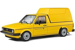 solido S1803505 1:18 1982 Volkswagen Caddy Mk.1 Tedesco Post-Yellow Collectible Miniature car
