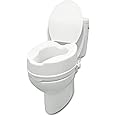 PEPE - Rialzo WC per Anziani con Coperchio (14-15 cm di altezza), Rialzo Bagno Disabili, Alzawater per Anziani, Rialzo per WC