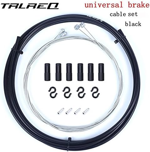 Bicycle Brake Cable Bike Braking Cable Line Wire Hose Housing Set Bicycle Parts Accessories (Black)