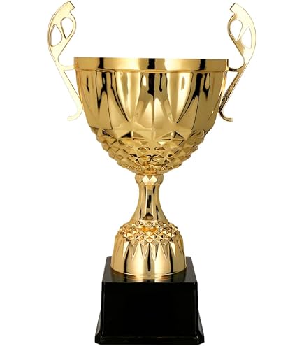 Coupe Trophée Football Personnalisable Larius - 17 Cm, 192 G, Socle Pierre, Idéale Tournois Et Cadeaux