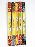  A1SONIC® Juego de incienso de lujo de calidad premium tamaño XXL, caja surtida de incienso, incienso y mirra, aloe vera, floral, fresa, rosa roja, incienso de regalo