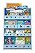 Tidy Books - The Children's Bookcase Company - The Original Childrens Bookcase and Book Display with 3D Alphabet in Blue Lowercase