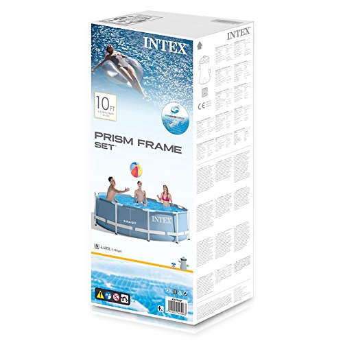 Intex-Set piscinette Rohrmotor blau gefrostet 305 x 305 x 76 cm 4500 L 28702 NP - 3