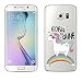 Produktbild Samsung Galaxy S6 Edge Hülle von licaso® aus TPU schützt Dein S6 Edge 5,1" Born to Shine Einhorn Regenbogen Sonnenbrille Schutz-Hülle transparent klare Schutzhülle Tasche Silikon Style (Samsung Galaxy S6 Edge, Born to Shine)