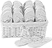 Price comparison product image Zohula White Wedding Flip Flops - Essentials Party Pack - 20 Pairs of Mixed Sizes Sx4 Mx10 Lx6 - Including Basket