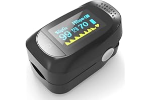 VENSALUD | Oxymètre de pouls | Oxymètre de pouls numérique à Doigt | Affichage LED | Moniteur de saturation en oxygène (SpO2) | Lecture de la fréquence cardiaque | Mesure du taux d’oxygène | Portatif