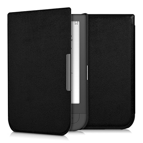 kwmobile Hülle für Pocketbook Touch HD - Flipcover Case eReader Schutzhülle - Bookstyle Klapphülle Schwarz