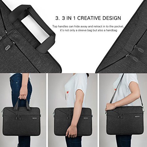 11 6   12 Zoll Laptop Tasche  EKOOS Business Notebook Tasche H  lle Sleeve Einfache Stil Wasserdichte Notebook Sleeve f  r Microsoft Surface Pro 2017 