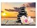 Produktbild kunst-discounter Orchidee Blüte Leinwandbilder auf Keilrahmen A06018 Wandbild Poster 60 x 40 cm