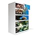 Furniture Decal for IKEA Malm Dresser 80c123cm with Design: Underwater World 1. mit Motiv
