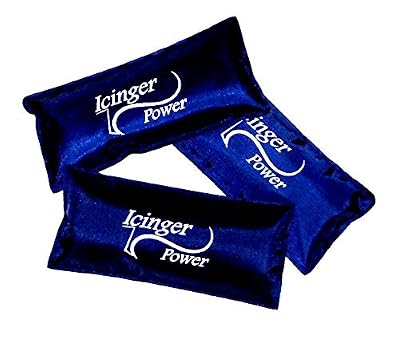 Icinger Power 3 petites poches de gel froid Icinger Power - 120g - 15x7cm - Gel hautement refroidissant et enveloppe en Nylon qui ne perce pas