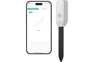 Acmerota Smart Soil Moisture Sensor Intelligent Wifi Soil Moisture Sensor Accurate Measurement Moisture Meter for Plants with Real-time Detection, 2-in-1 Compatible with Smart Life App & Alexa
