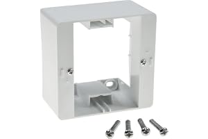ChiliTec Aufputz-Rahmen für Unterputzdosen Aufputz Gehäuse Aufputz Unterputzdose Steckdosen Gehäuse 80x80mm Weiß