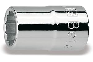 Beta 920B 10 - Chiavi a bussola con attacco quadro femmina 1/2" bocca poligonale, cromate