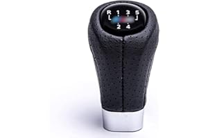 LOVEAUTO Coche Pomo Palanca de Cambios Perilla de Cambio de Marchas Cabeza de Palanca de Cambios 1 3 Series E34 E36 E38 E39 E46 E60 E61 E63 E64 E81 E82 E87 E88 E90 E91 E92 (5 marchas F)