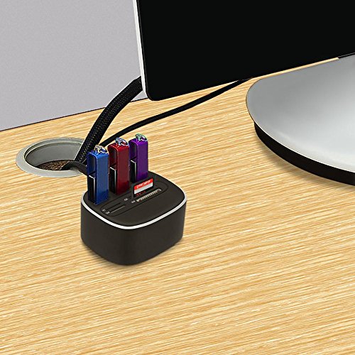 OXoqo Micro USB SD Kartenleser, OXOQO Universal 3 Ports Externer Multi Hochgeschwindigkeit Flash Speicher 2,0 Kartenleser mit SD / TF / MS / M2 Port für PC Laptop Mac - 6