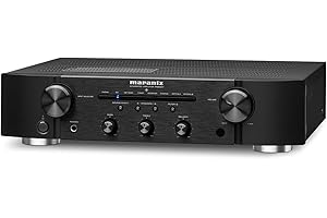 Marantz Professional Pm6007 Amplificador Hi-Fi Estéreo, 2 X 60 W, Entrada Óptica, Entrada Phono, Salida de Subwoofer, Color Negro