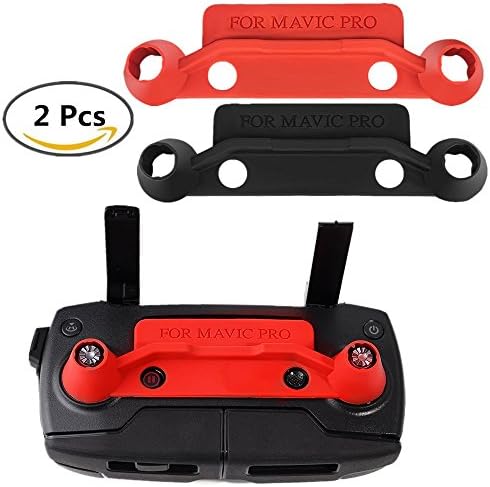 Taotree Transmitter Controller Stick Remote Thumb Protective Clip Rocker for DJI Mavic Pro, 1 Black and 1 Red(Mavic Pro Not Included) (2 Pcs Rockers for DJI Mavic Pro)