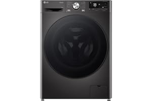 LG F4WR703YB Frontlader-Waschmaschine 13 kg, Klasse A -20%, 1.400 U./Min., 61.5x60x85 cm, TurboWash 360 in 39 Minuten, Allergy Care, Steam, Wi-Fi, Digitales Touchdisplay, Platinum Black