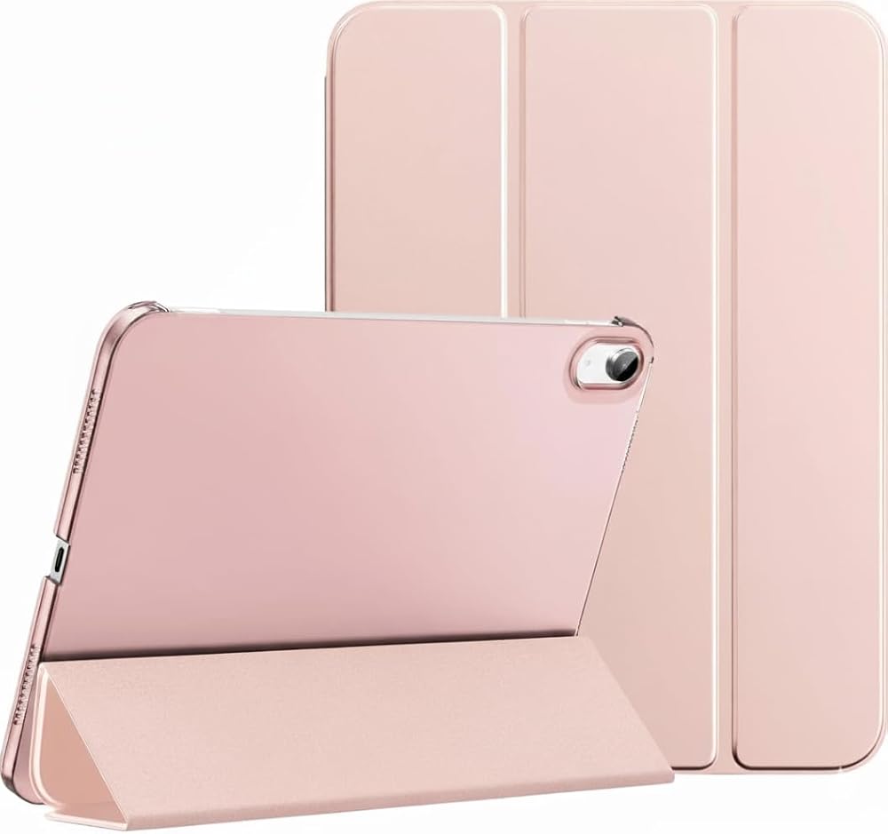 iPad 11.Nesil A16 11inç/10.Nesil Uyumlu 10,9 İnç Kılıf - Uyku Modlu ve Darbeye Dayanıklı Kaplama (Rose Gold, iPad 11.Nesil A16 11inç/10.Nesil 10.9 inç)
