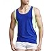 Produktbild Swallowuk MännerCasual T-Shirt Sport Tank Tops Basic Tee Fitness Quick Dry Shirt Ärmellos Sportswear (M, Blau)
