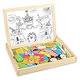 Jouets Puzzle en Bois Magnétique Peradix Jouets Tableau Dessiner Enfant Jouets D