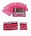 Kuber Industries™ Saree Cover 12 Pcs Set & Jewellery Kit 2 Pcs Set RS.739.00