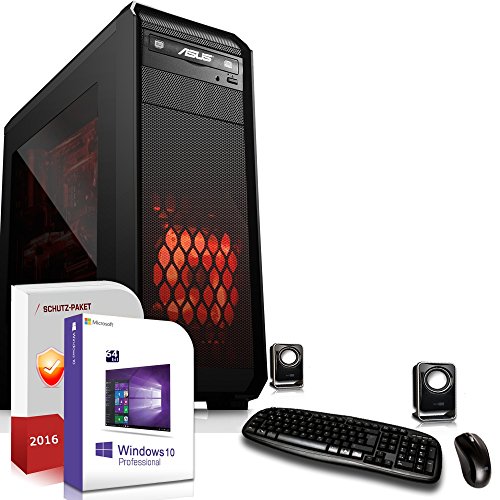 Gaming PC / Multimedia COMPUTER inkl. Windows 10 Pro 64Bit! - AMD Dual-Core A6-5400K 2x 3,8GHz Turbo - Radeon 7540D mit 4 GB HyperMemory APU - 8GB DDR3 RAM - 500GB HDD - 24-fach DVD Brenner - USB 3.0 - DVI - HDMI - VGA - Gamer PC mit 3 Jahren Garantie!