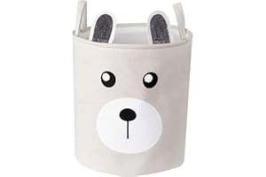 Aieraczy 43L Grand Panier a Linge Pliable avec Poignées, Panier de Rangement, Corbeilles à Linge, sac à linge en Tissu, Imperméable Organiser Paniers pour Enfants, Jouets Vêtements