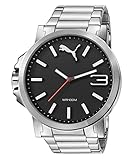 Puma Herren-Armbanduhr XL Ultrasize Analog Quarz Edelstahl PU103461003