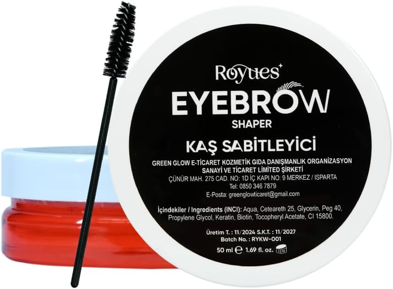 Kaş Sabitleyici Wax Jel 50ml - Uzun Süre Kalıcı, Şekillendirici, Şeffaf Formül