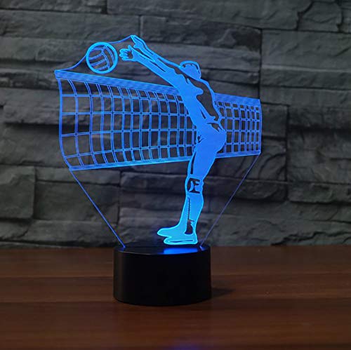 Preisvergleich Produktbild Volleyballnetz Nachtlicht Led Bunte Gradient Touch Button Schreibtischlampe Sport Schlafzimmer Dekor Usb Vision Schlaf Beleuchtung Geschenke