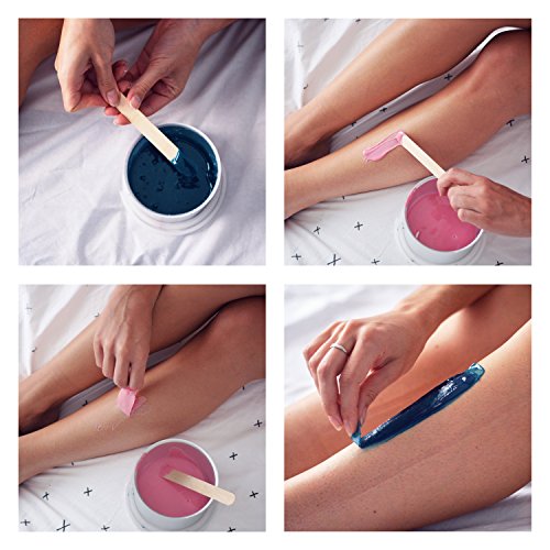♥ MEALISS 120 ♥ 4 in 1 Komplett Waxing-Set – Brazilian Waxing – Elektrischer Wachswärmer – Heisswachs-Epilation ♥ Luxus-Haarentfernung für zuhause ♥ - 4
