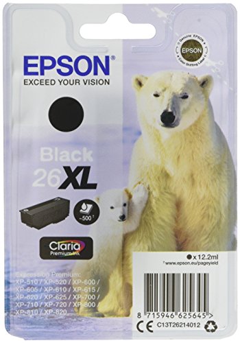Epson C13T26214012 26XL Cartouche d'encre d'origine Noir