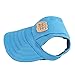 Produktbild Contever® Haustier Baseballmütze Cap Kappe Hat mit Zwei Löchern und verstellbarem Gummiband für Kleine Hunde oder Katzen- Stil 2 Größe M