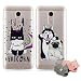 Produktbild 2X Handy Silikonhülle für Xiaomi Redmi Note 5/5 Plus, Stoßfest Schutz Tasche Weich TPU Gel Bumper Etui Dünn Cover Case (Hund Batman) Kratzfest Anti Fingerabdruck, mit 2 Tier Kable