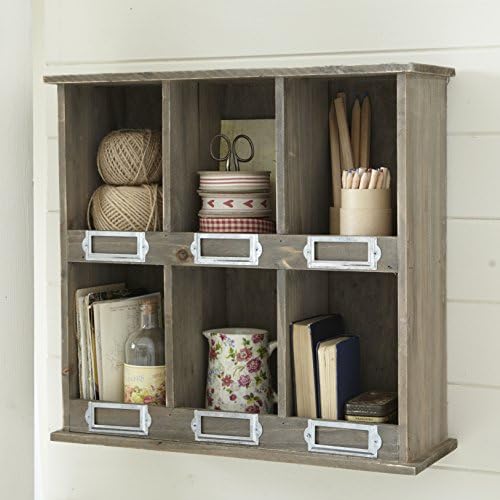 Rustic Wooden 6 Section Pigeon Holes