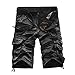 Produktbild Shorts Herren Sommer Pants Hosen Herrenmode Sweatshorts Shorts Fitness Hosen Badeshorts Hosen Männer Taschen-Strand Shorts Hose Kurzschluss-Hosen LMMVP (38, Grau)