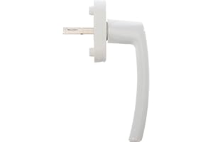 Roto Line klamka okienna śnieżna biel ze śrubami, trzpień czworokątny 7 x 32 mm