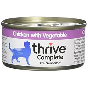 thrive – Comida para Gatos con Verduras, 6 Unidades