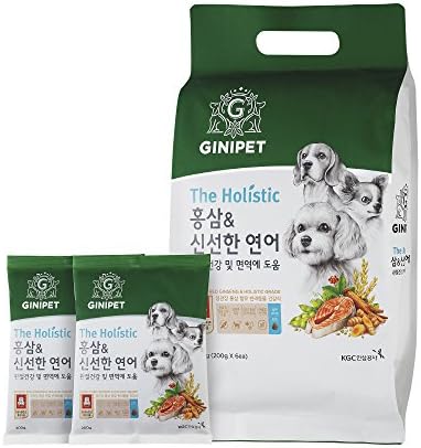 CheongKwanJang GINIPET Holistic Dog Food healthy Pet Food (Red ginseng + Salmon, 1.2kg(200g x 6pouches))