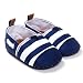 For 0-12 Month,Clode® Baby Boys Toddler Soft Sole Strip Shoes Infant Boy Girl Toddler First Walker Shoes (UK:1.5(0~6Months), Blue)