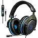 Produktbild [2017 New Version PS4 Xbox one Headset] SADES R4 PS4 Gaming Headset Kopfhörer mit Mikrofon 3.5mm On Ear Surround Sound Ohrhörer und Lautstärkeregelung für PS4 Xbox One PC Laptop Tablet Mobile Phones
